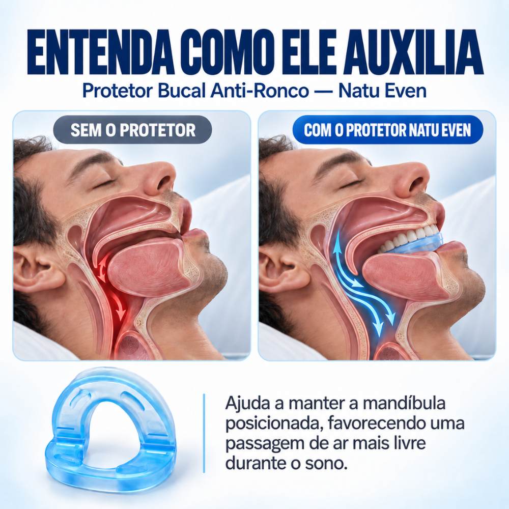Protetor Bucal Anti-Ronco Natu Even - imagem 6